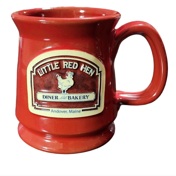 Daneen Little Red Hen Andover Main Ceramic Mugs Set of 2 Pre Owned Condition - Picture 2 of 10